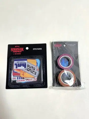 3COINS 스트레인저 씽스 스티커 마스킹 테이프