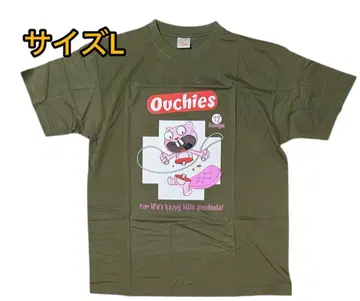 해피 트리 프렌즈 T셔츠 L 올리브 그린 2006 빈티지