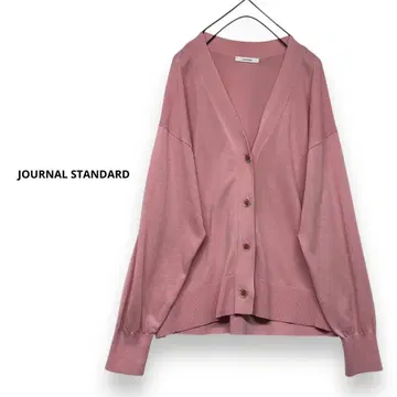 JOURNAL STANDARD 아이스 코튼 크롭 V넥 가디건