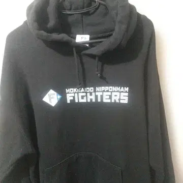 홋카이도 일본햄 파이터즈 후드티 XL 블랙