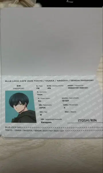 블루 록 카페 여권