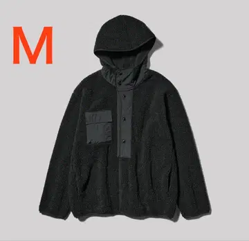 GU ENGINEERED GARMENTS 보아 플리스 스냅 후드티 M