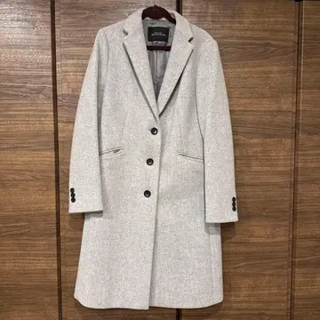 green label realaxing 울 코트 그레이 36