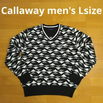 Callaway 남성용 V넥 니트 L사이즈