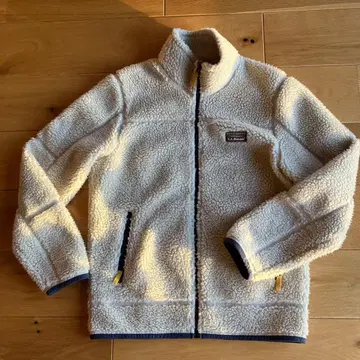 LLBean 플리스 자켓 크림색