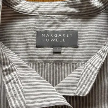 새상품급 23년 모델 마가렛호웰 코튼 실크 밴드 카라 셔츠