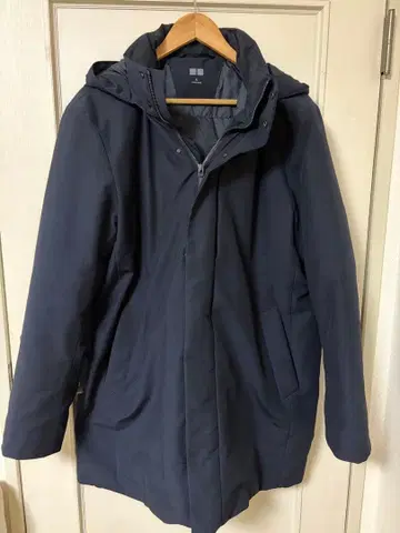 UNIQLO 하이브리드 다운 파카 네이비 XL