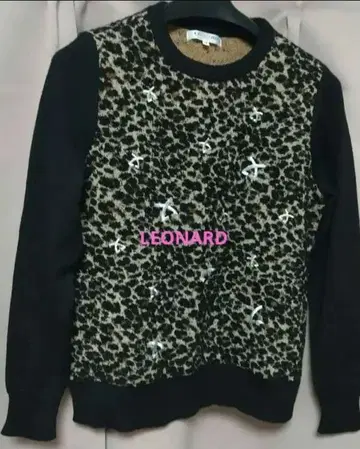 세일! LEONARD 레오파드 무늬 니트 40