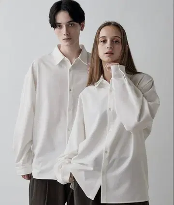 [ 예약 상품 ] CLEL 벌룬 소매 루즈 레귤러 카라 셔츠