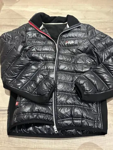 FILA 블랙 다운 자켓 M 사이즈