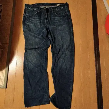 UNION 다크 블루 스트레이트 데님