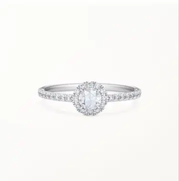 AHKAH 아카 플라티나 비비안 로즈 반지