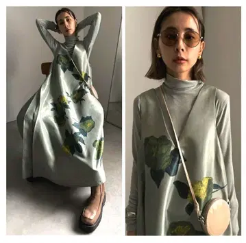 ELLIE 비대칭 플리츠 드레스 AMERI