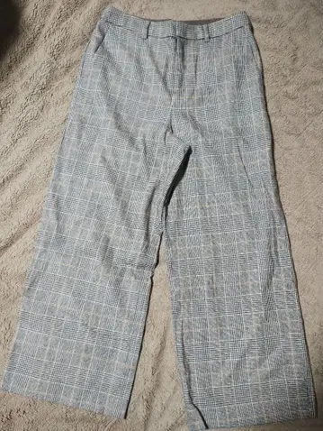 매킨토시 런던 스트레치 팬츠 체크 무늬 하운드투스 패턴