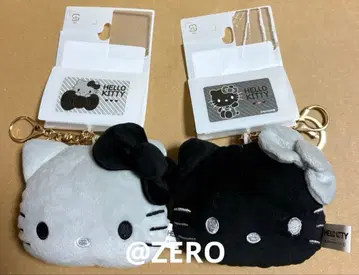 시마무라 헬로키티 흑백 마스코트 참 그레이 블랙 2개 세트