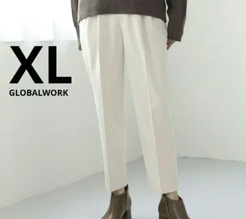 새상품 글로벌 워크 따뜻한 아름다운 실루엣 테이퍼드 팬츠 XL 여성 팬츠