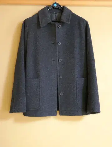 MUJI 무인양품 여성용 자켓 하프 코트 다크 그레이 S