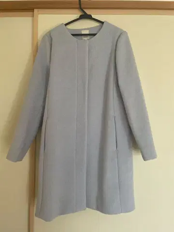 테치치 노카라 코트 색스 L 사이즈 심플 무지