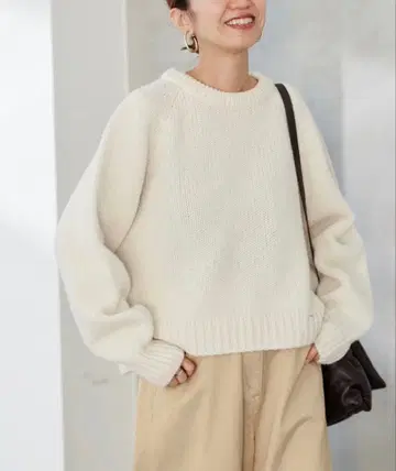 FRAMeWORK 로우 게이지 크루넥 풀오버