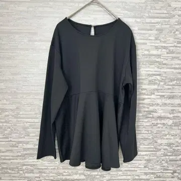 알마 디자인 블랙 상의 L 플레어 긴팔 새상품 택 포함 캐주얼