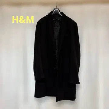 H&M 블랙 체스터 코트 US 42R