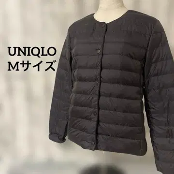 [ 새상품급 ] 유니클로 울트라 라이트 다운 노카라 자켓 블랙 M 사이즈