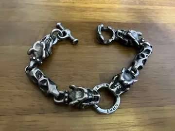 TRAVIS MEATLINK WITH 4 GARGOYLE BRACELET