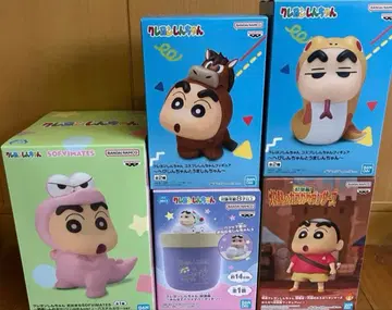 짱구는 못말려(크레용 신짱) 피규어 4개와 가습기 5점 묶음 판매 세트