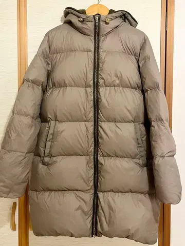 나노 유니버스 니시카와 다운 코트 롱다운 카키 38