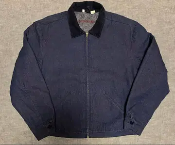 70s USA 제조 Wrangler 안감 담요 데님 자켓 46