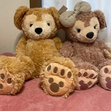 디즈니 리조트 봉제 인형 2개 세트 (대)