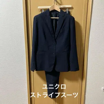 유니클로 스트라이프 수트