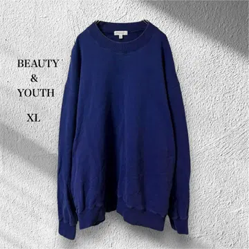 뷰티&유스 [XL] 긴팔 트레이닝복 오버사이즈 루즈핏 블루 계열