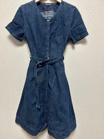 데님 버튼업 원피스