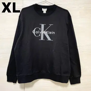 캘빈클라인 진스 트레이닝복 XL 긴팔 로고 프린트 남성용 블랙