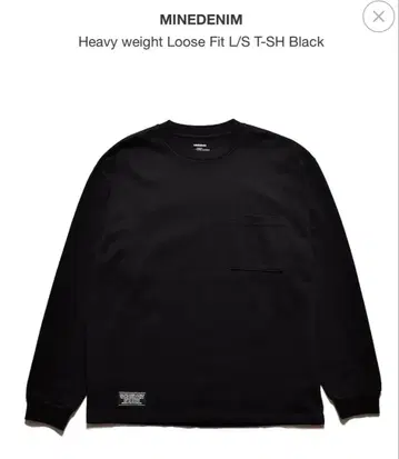 Heavy weight Loose Fit L/S T-SH Black