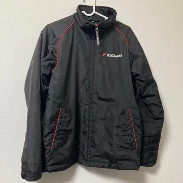 요코하마 iceGUARD 점퍼 블루종 블랙 레드 기업 로고