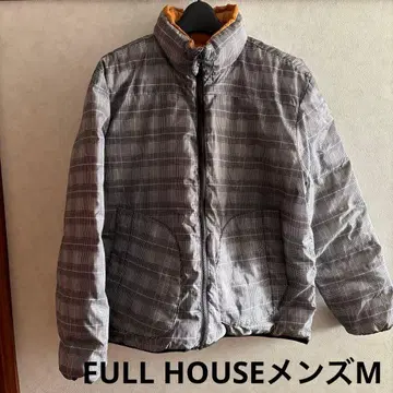 FULL HOUSE 리버서블 다운 자켓 남성용 M 글렌체크