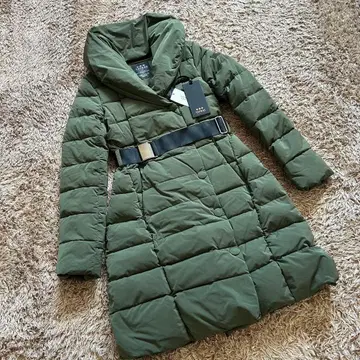 타트라스 VALLE 다운 코트 벨트 포함 여배우 옷깃 01 그린