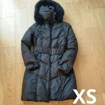 새상품급 INDIVI 블랙 다운 자켓 후드 부착 5호