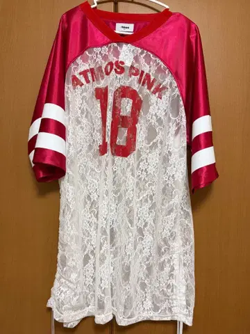 아토모스 핑크 레이스 도킹 티셔츠 girls2 히시다 미나미