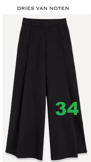 1 DRIES VAN NOTEN PODIUM 7290 사이즈 34 블랙