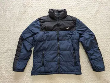 홀리스터 다운 자켓 네이비/블랙