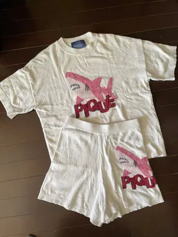 젤라또피케 샤크 프린트 코튼 셋업