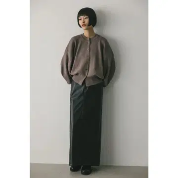 스타일 믹서기 하이 스트레치 인조 가죽 스커트 인조 가죽 블랙 블랙