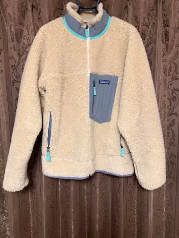 patagonia 플리스 자켓 L 베이지/그레이