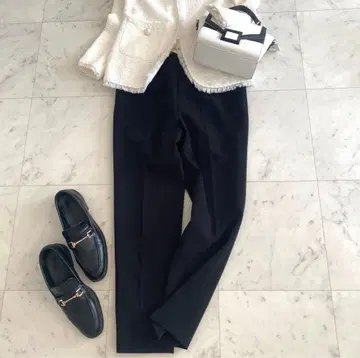 컨디션 최상 어도어 ADORE 2WAY 더블 크로스 팬츠 블랙 38