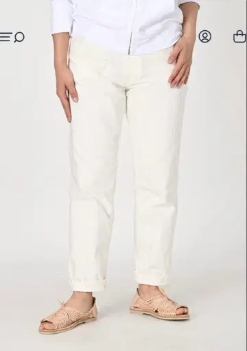 24SS 45R 호밀 데님 크로스비 5 화이트