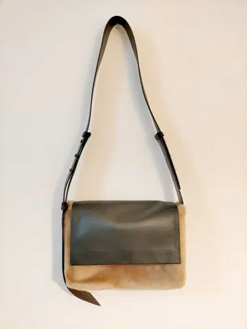 ALLSAINTS 가죽 & 퍼 숄더 크로스백