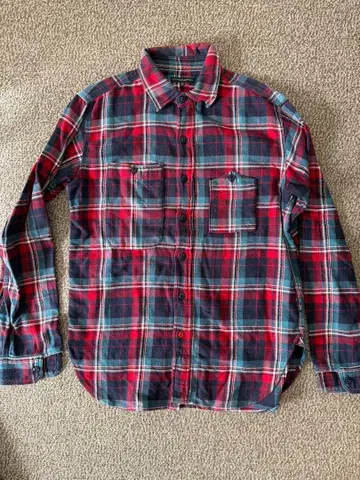 ENGINEERED GARMENTS 체크 플란넬 셔츠 S